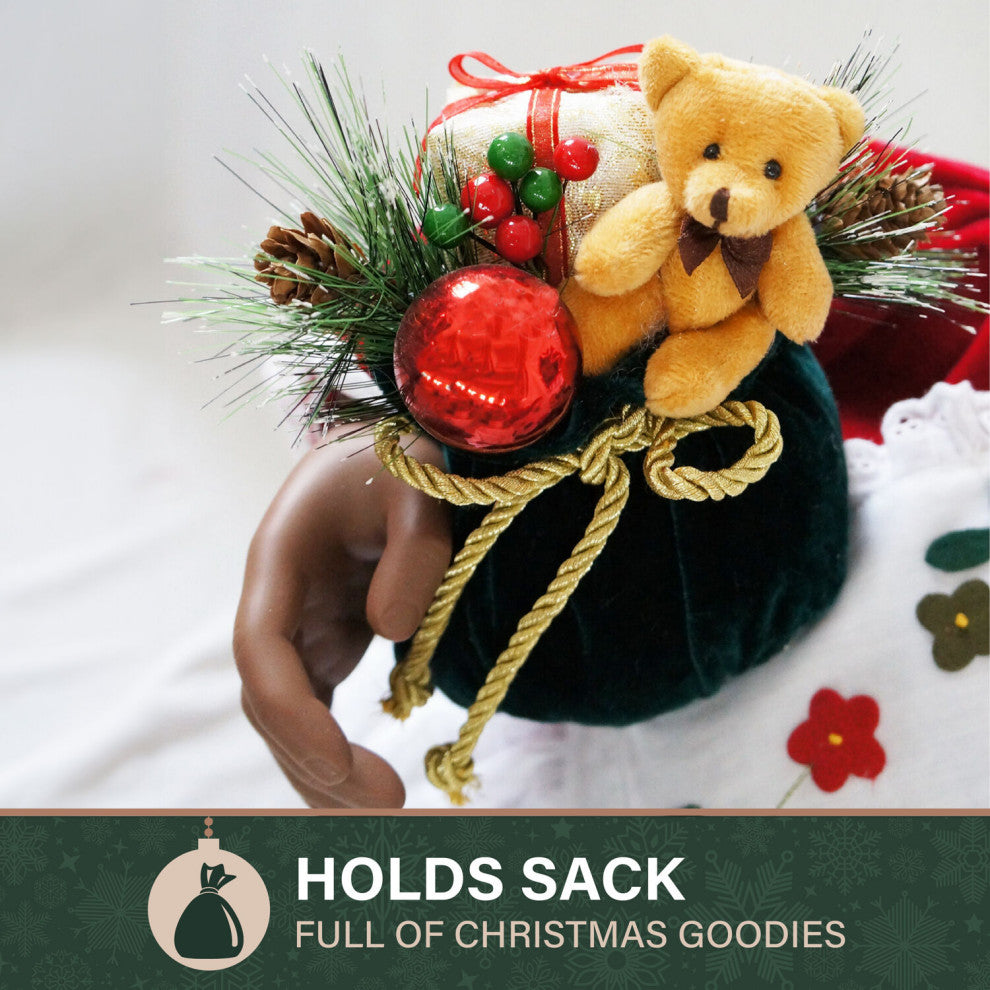 3' Music and Motion African American Mrs. Claus With Apron