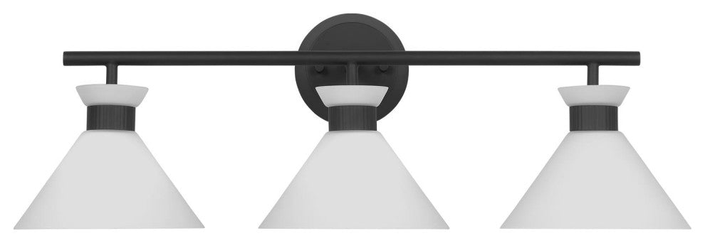 Belcarra 3 Light Bath, Midnight Black
