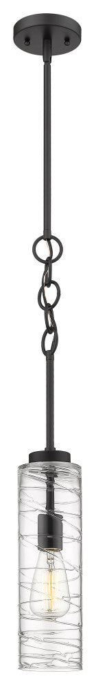 Innovations 380-1S-BK-G381-4CL 1-Light Mini Pendant, Matte Black