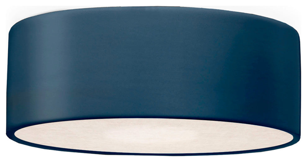Short Round LED Flush-Mount, Midnight Sky