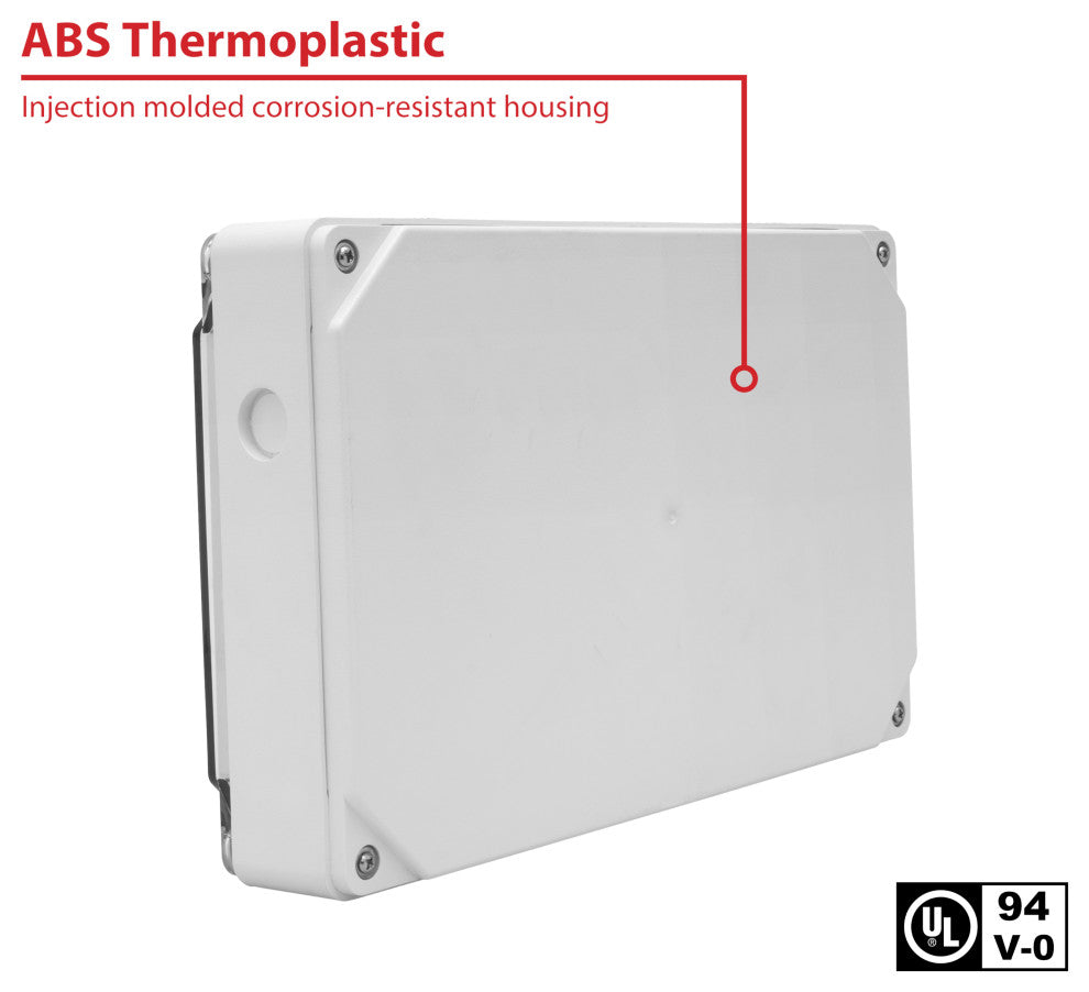 EXL5 Series LED Outdoor Emergency Exit Sign, Red Lettering