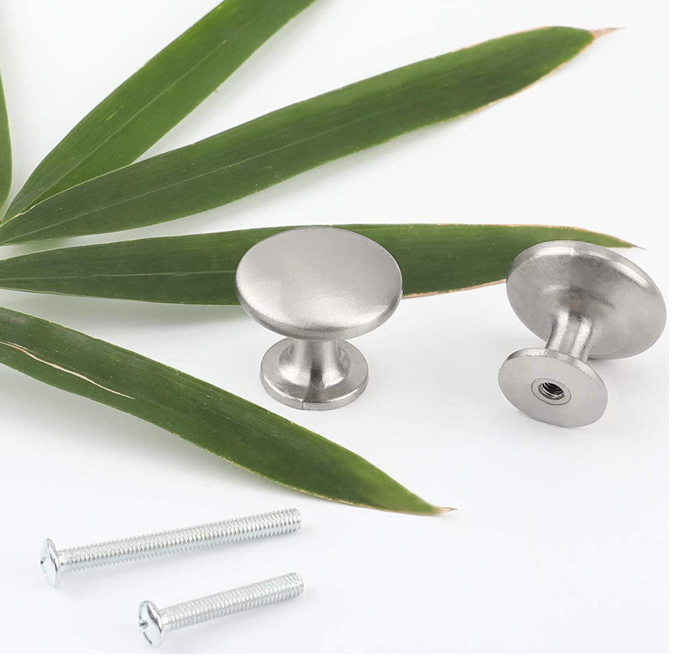Stain Nickel Hardware Cabinet Knobs, Set of 15