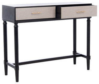 Safavieh Estella 2 Drawer Console Table, Black