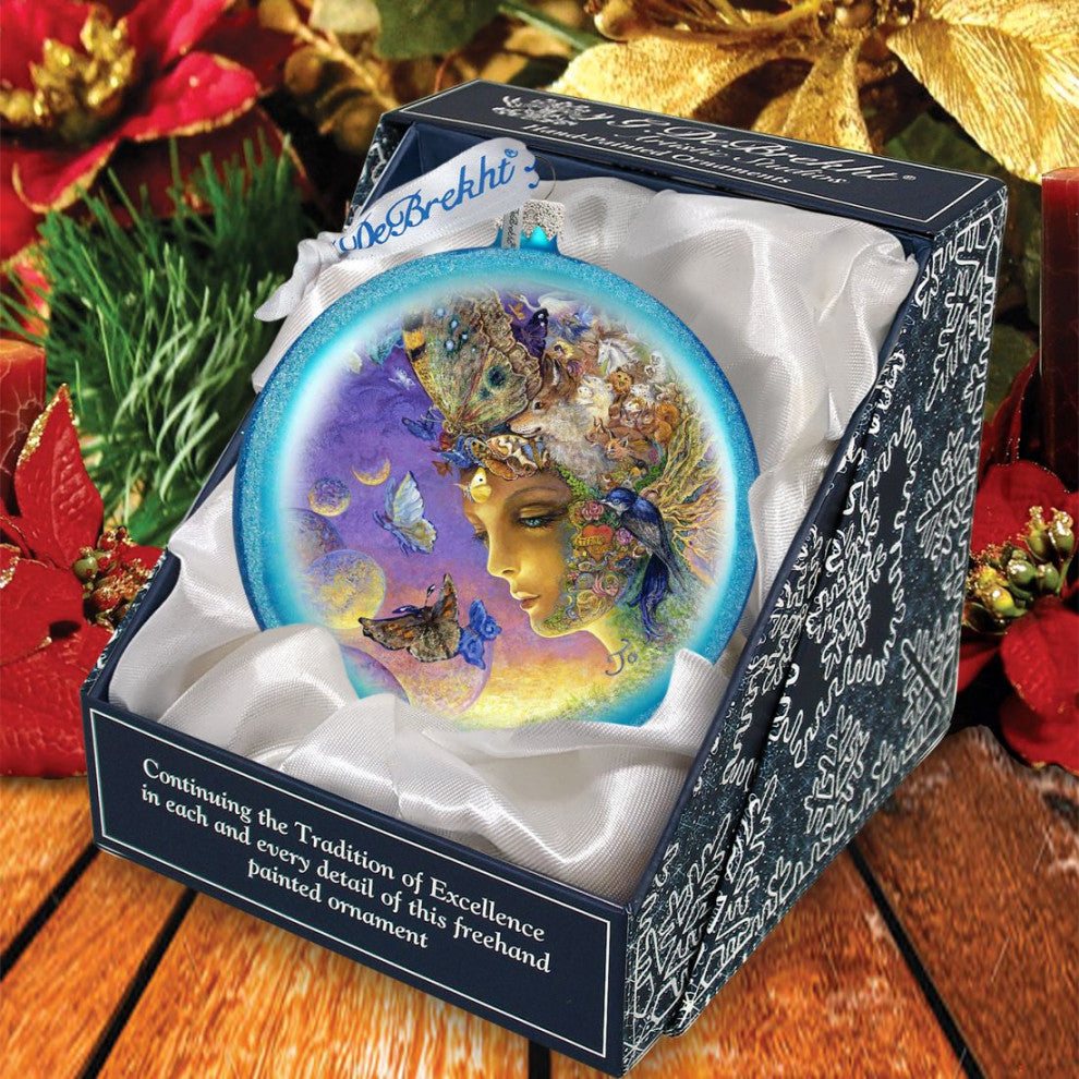 Eternal Love Glass Ornament by Josephine Wall Christmas Decor