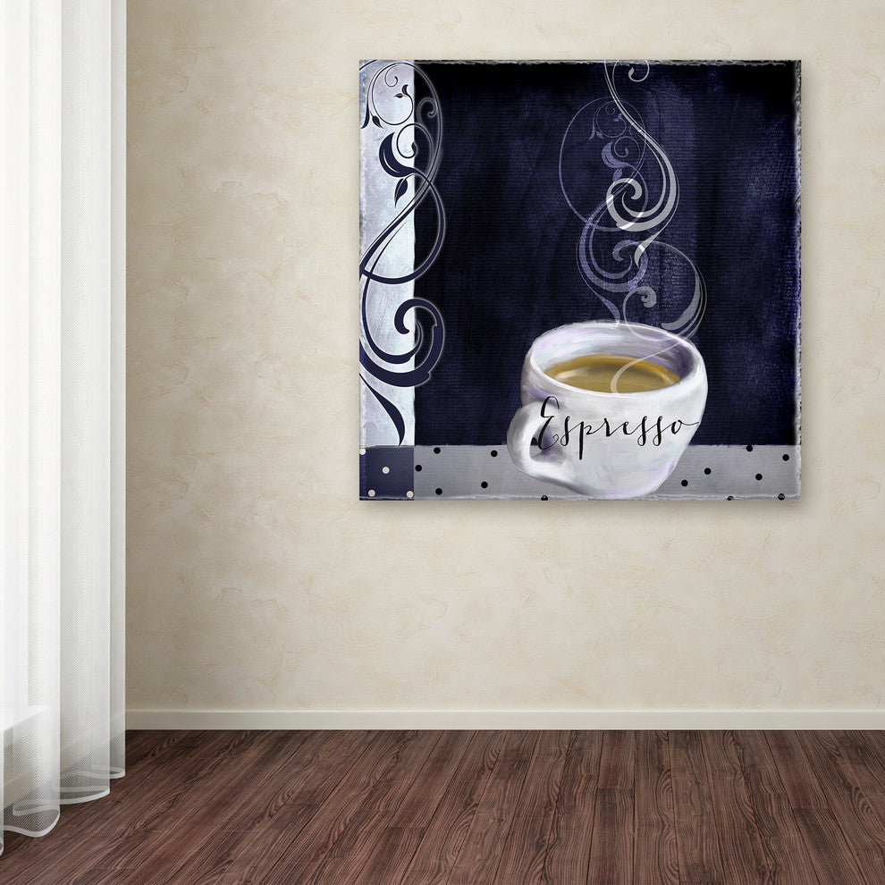 Color Bakery 'Cafe Blue IV' Canvas Art, 14"x14"