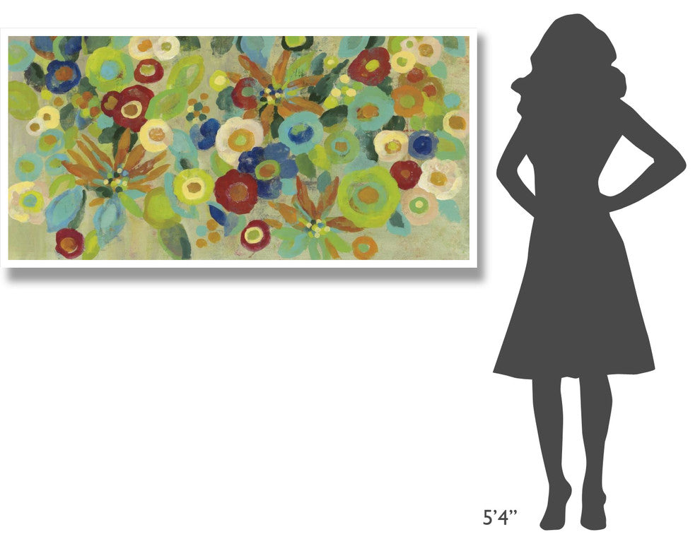 "Flower Market I" Digital Paper Print by Silvia Vassileva, 62"x32"