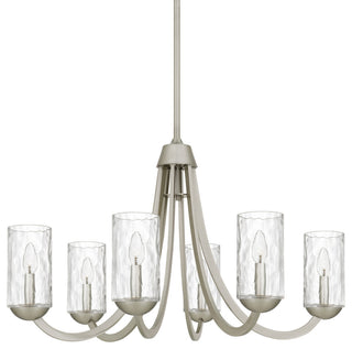 Quoizel ALD5032 Allard 6 Light 32"W Taper Candle Style Chandelier - Brushed