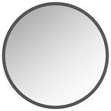 Halcyon Black 28 Framed Round mirror