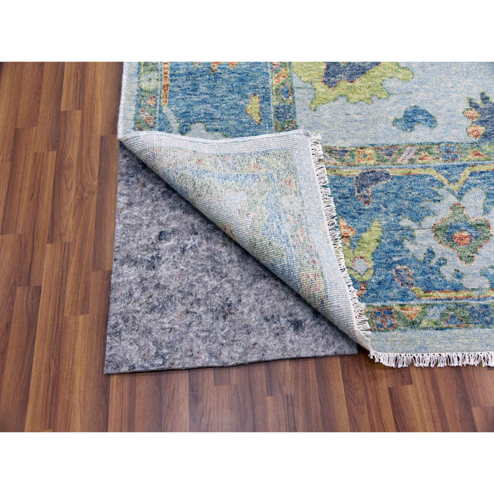 Oushak Soft Oversize Wool Hand Knotted Natural DyesOriental Rug 12'x15'3"