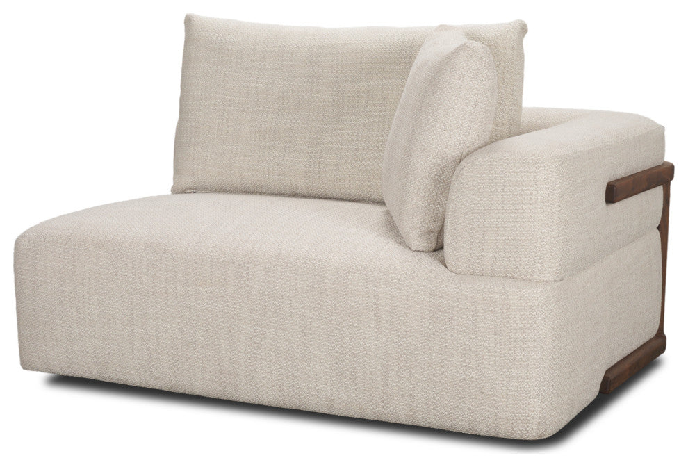 Warner Oatmeal 3-Piece Sofa Set With Corner-Piece