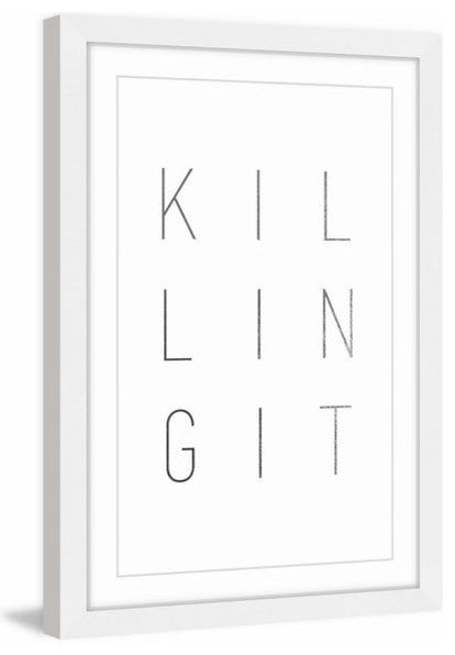"Killing It II" Framed Painting Print, 12"x18"
