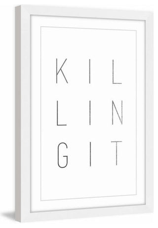 "Killing It II" Framed Painting Print, 12"x18"