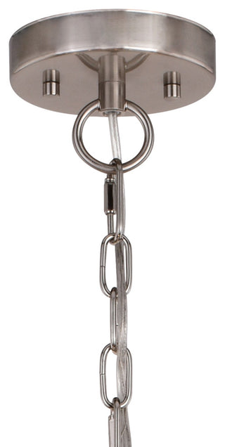 Harris 27.5" 9 Light Chandelier Satin Nickel