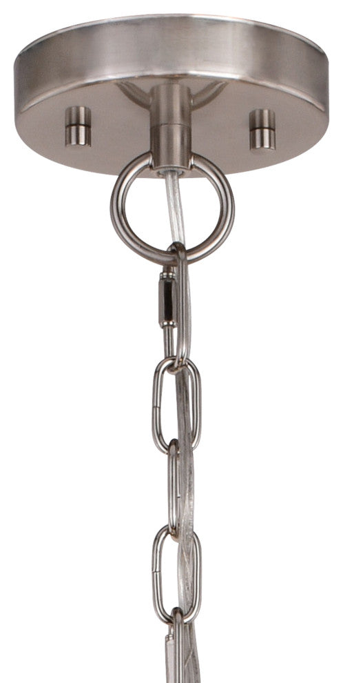 Harris 27.5" 9 Light Chandelier Satin Nickel