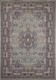 Home Dynamix Premium Sakarya Area Rug 3'7"x5'2", Border Silver