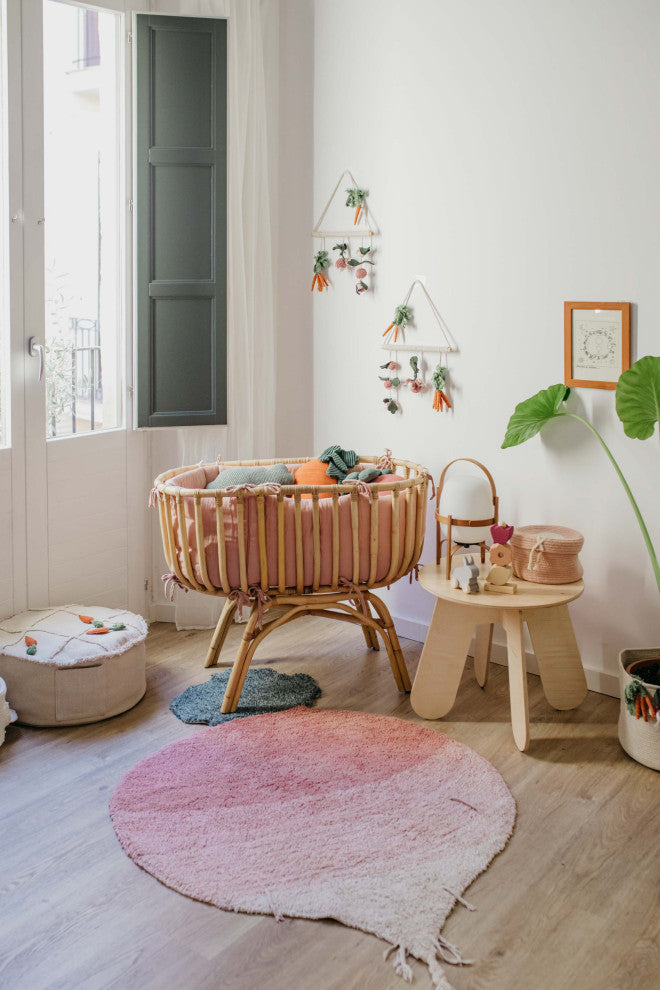 Ramona the Radish Machine Washable Kids Area Rug