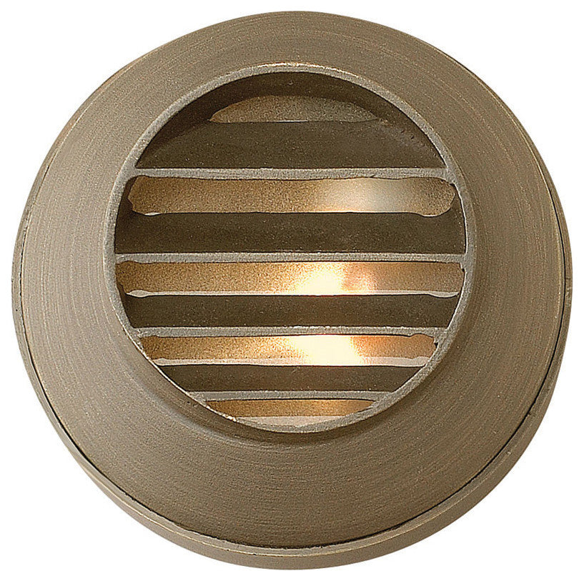 Hinkley Hardy Island Round Louvered Deck Sconce, Matte Bronze