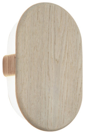 Tempus LED Sconce, White Washed Oak, Color Temperature - 3500k