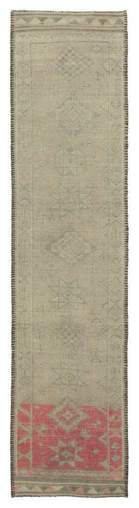 Rug N Carpet - Handmade Oriental 2' 10" x 11' 7" Tribal Runner Rug