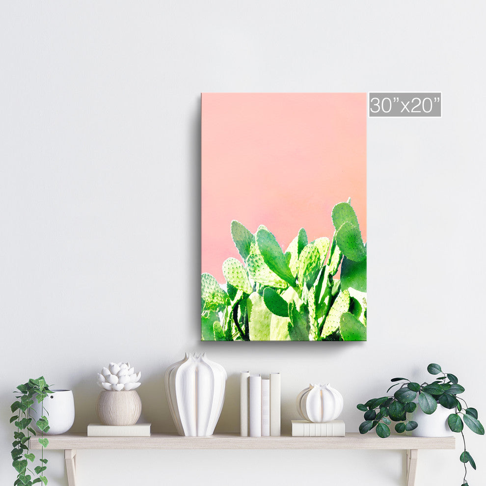 Ready2HangArt 'Heat Rise' Wrapped Canvas Succulent Wall Art, 30"x20"