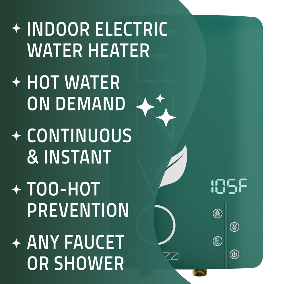Envo ANZZI Electric Tankless Water Heater 11 kW at 240 Volts, 11kw