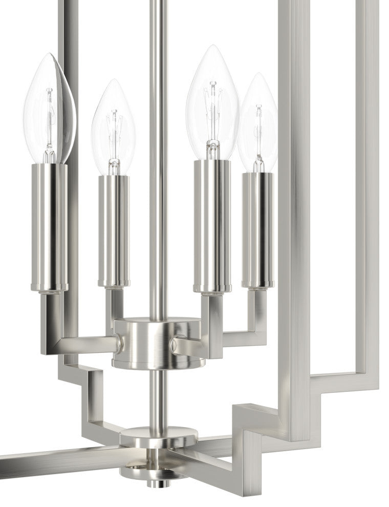 Zoanne Brushed Nickel 4-Light Pendant