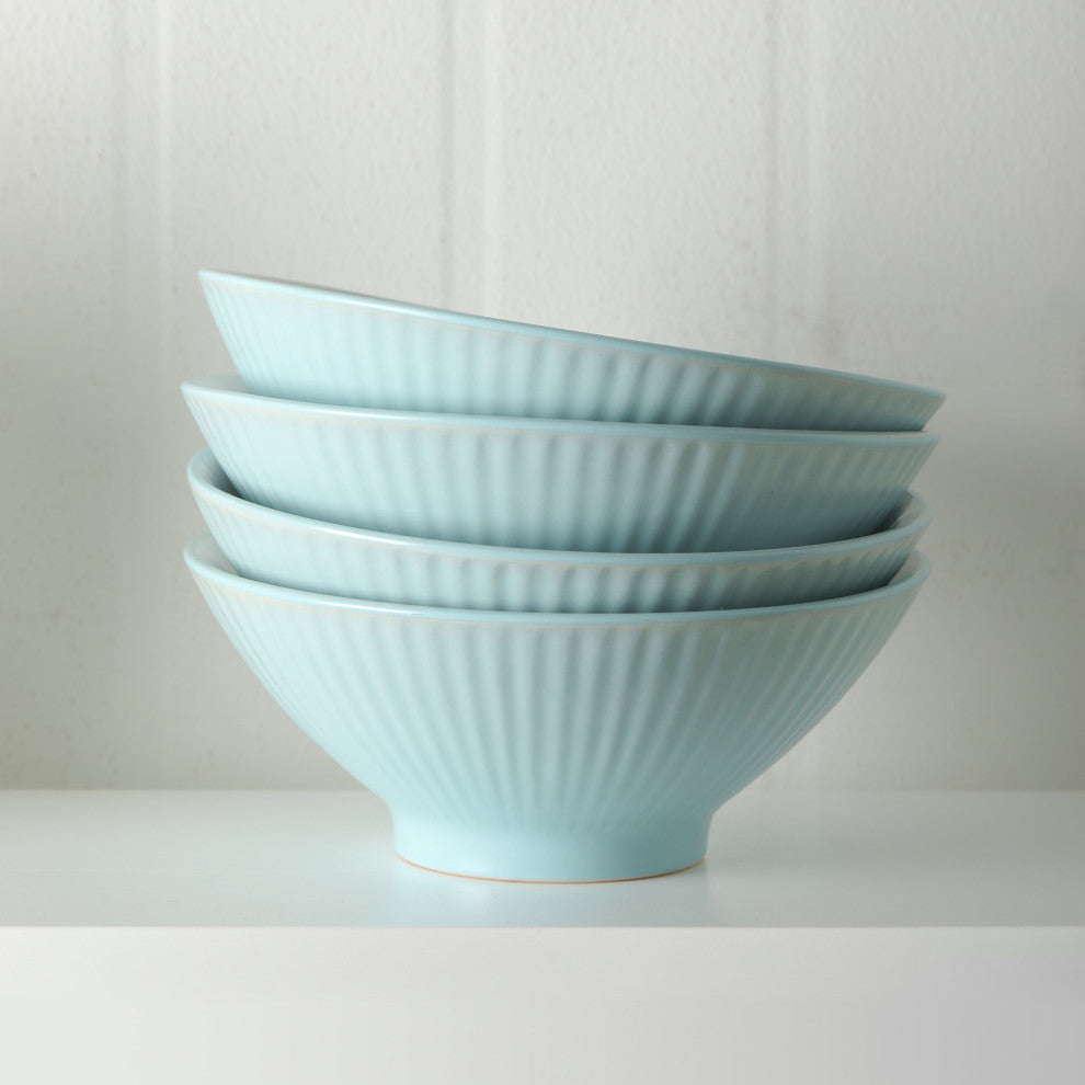 Christian Siriano Lustra Stoneware 32 Piece Dinnerware Set, Teal