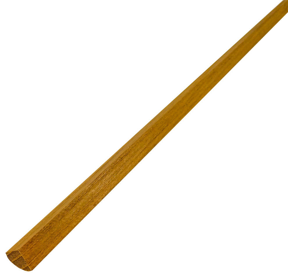 Teak Quarter Round Molding, Small