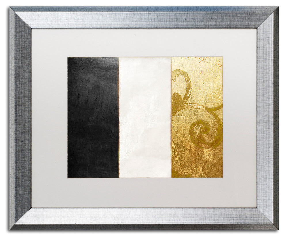 Color Bakery 'Fashion Flag II' Matted Framed Art, Silver Frame, White Mat, 20x16