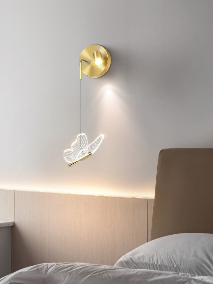 Montijo | Butterfly Bedside Wall Lamp for Kids Room, Left