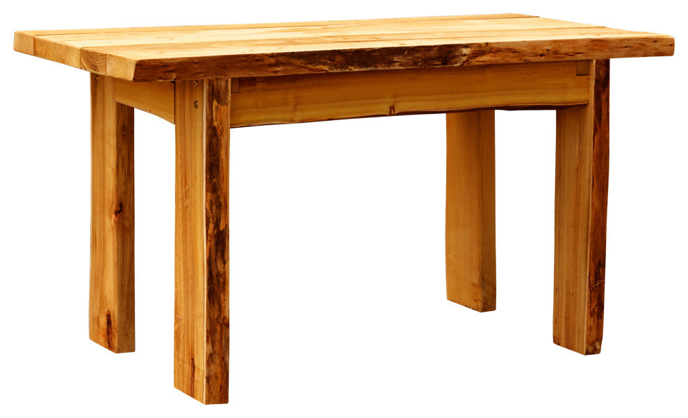 Autumnwood Table - Live Edge Blue Mountain Locust Collection, Cedar Stain, 5 Foot