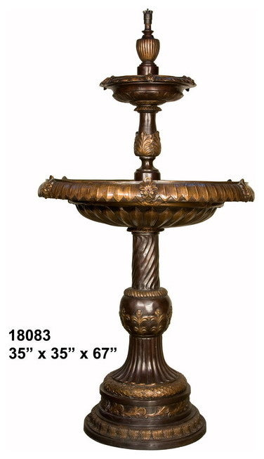 Tiered Fountain, 67", Elegant Features