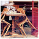 "Paris Cafe Letter" Digital Paper Print by Sue Schlabach, 38"x38"