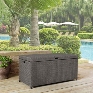 Palm Harbor Outdoor Wicker Storage Bin