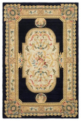 Safavieh DuraRug 3' X 5' Hand Hooked Rug in Navy and Ivory