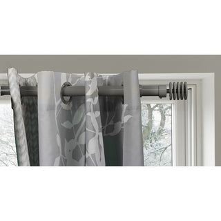 2 Pack Adjustable 1" Single Window Curtain Rod 50" to 82", Taupe