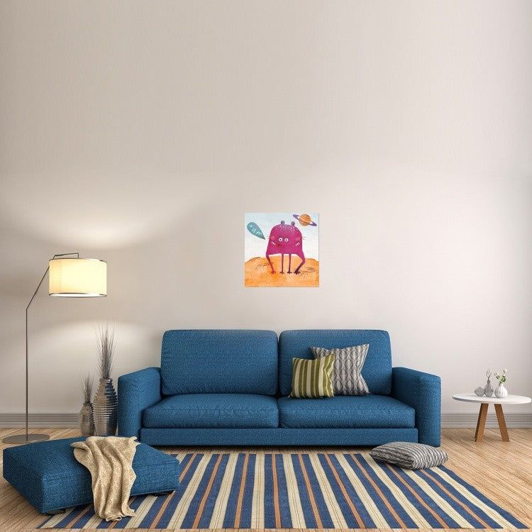 "Alien Friend Number 2" Stretched Canvas Giclee by Skip Teller, 24x24"