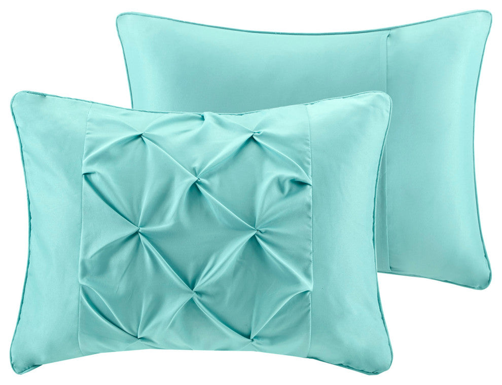 Intelligent Design Vinnie Boho Comforter Set With Bed Sheets, Aqua