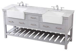 Home Living 22" Farmhouse Grey-Light Bathroom Vanity
