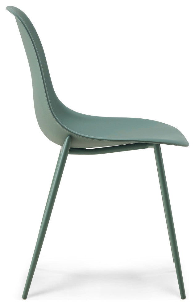 Poly and Bark Isla Chair, Pistachio Green, Set of 2