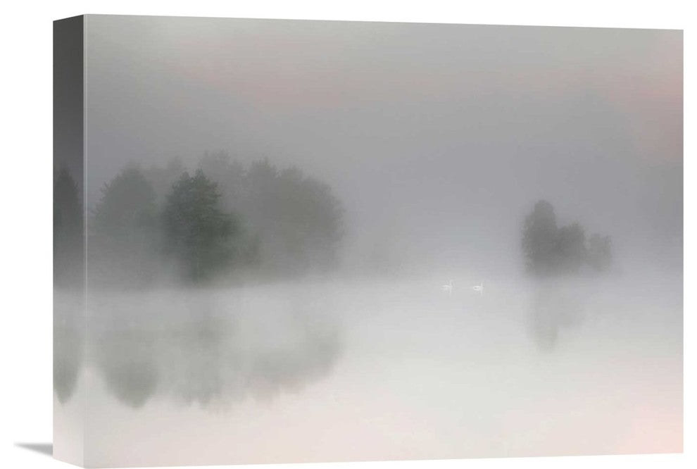 "Misty Morning" Stretched Canvas Giclee by Bjorn Emanuelson, 16"x12"