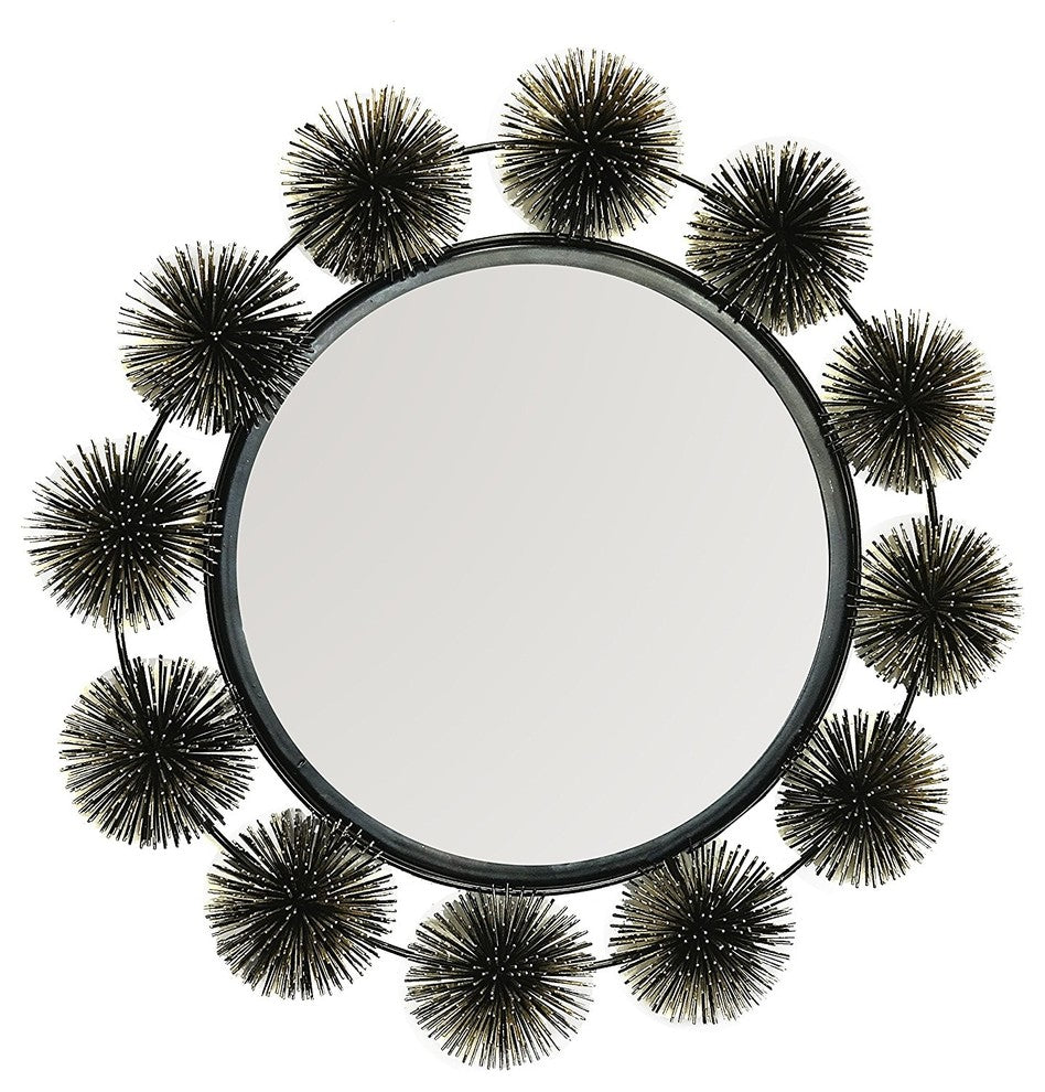 DecorShore 24" Hadal Wall Mirror, Sea Urchin Decorative Sculpture