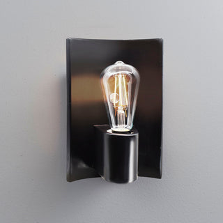 Flex Wall Sconce, Carbon Matte Black, Brushed Nickel Metal Finish