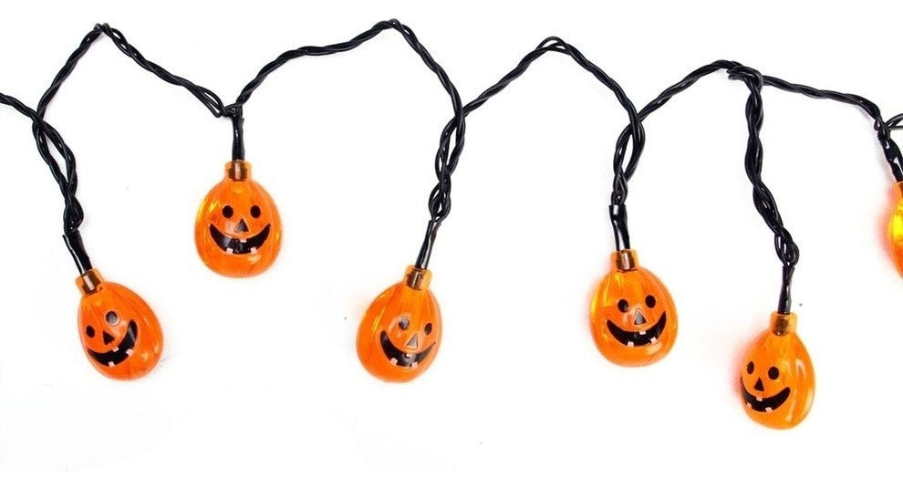 B/O Jack-O-Lantern Pumpkin LED Halloween Lights