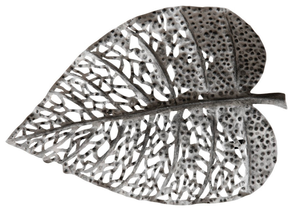 Birch Leaf Wall Art, Silver, XS