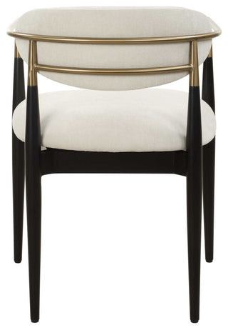 Uttermost Moxie White Dining Arm Chair