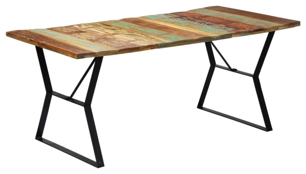 vidaXL Dining Table Kitchen Table Dining Room Dinner Table Solid Reclaimed Wood
