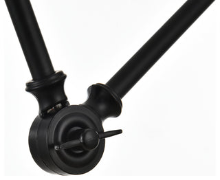 1 Light Black Swing Arm Wall Sconce