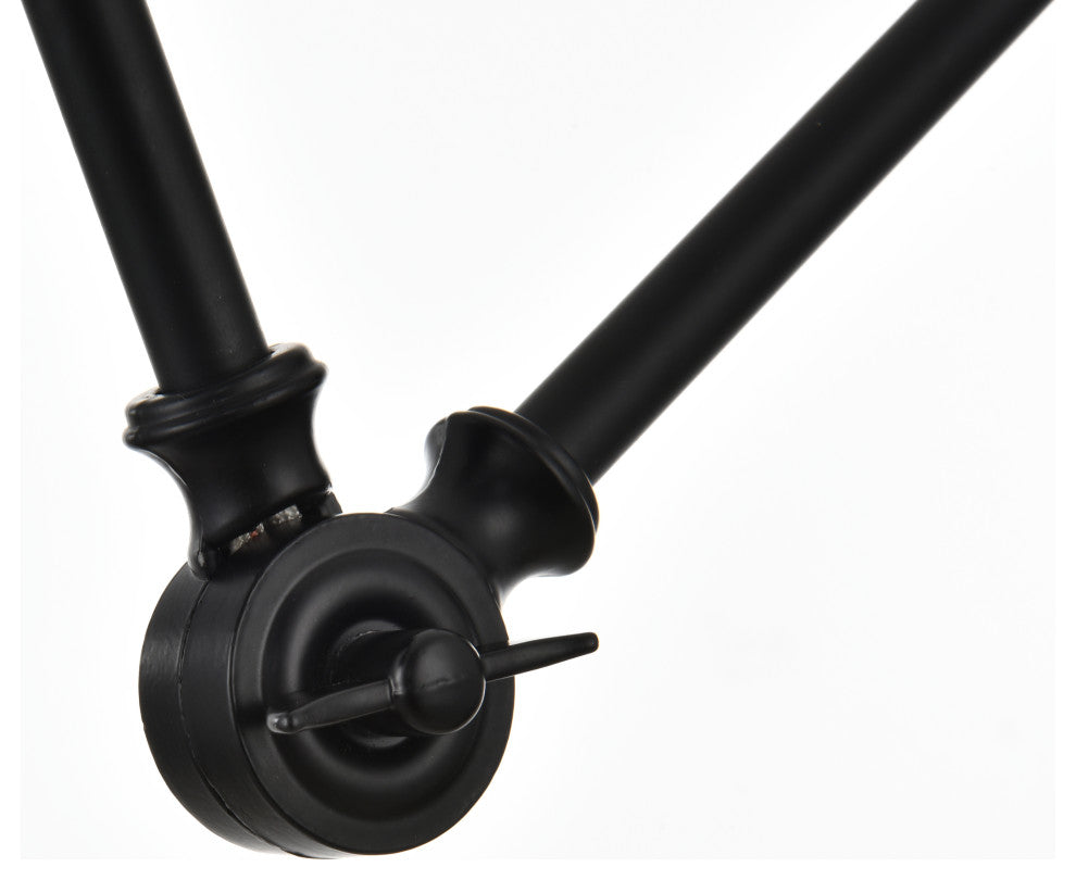 1 Light Black Swing Arm Wall Sconce