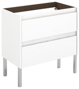WS Bath Collections Ambra 80F Base Ambra 31" Single - Gloss Anthracite